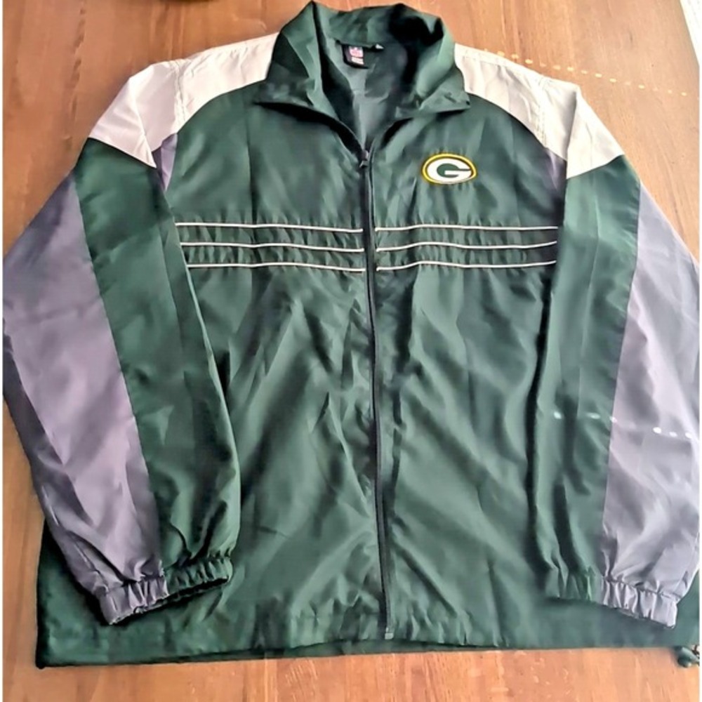VTG Green Bay Packers Jacket Men's L NFL Apparel‎ Football Windbreaker - Large - Picture 4 of 10